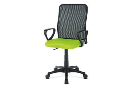 Autronic Kancelárska stolička Kancelářská židle, látka MESH zelená / černá, plyn.píst (KA-B047 GRN)